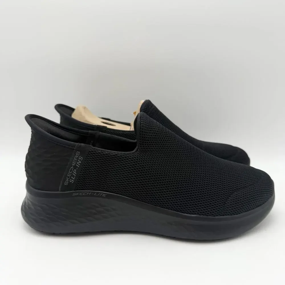 Skechers Womens Slip-Ins Lite Pro Work Sneakers Size 6 Black Slip Resistant NIB